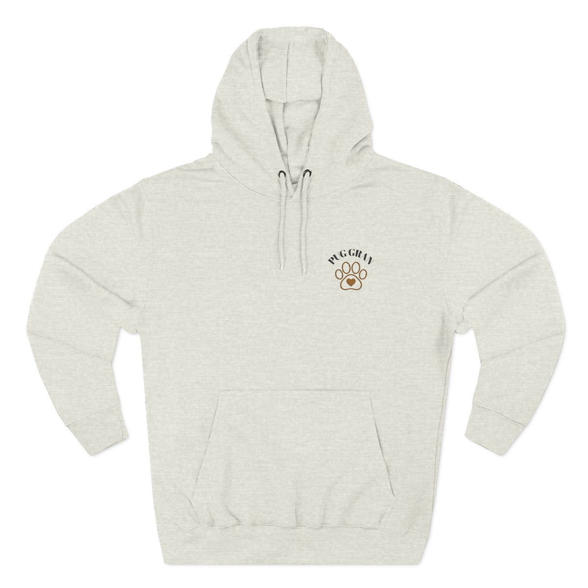 Embroidered Pug Gran Hoodie